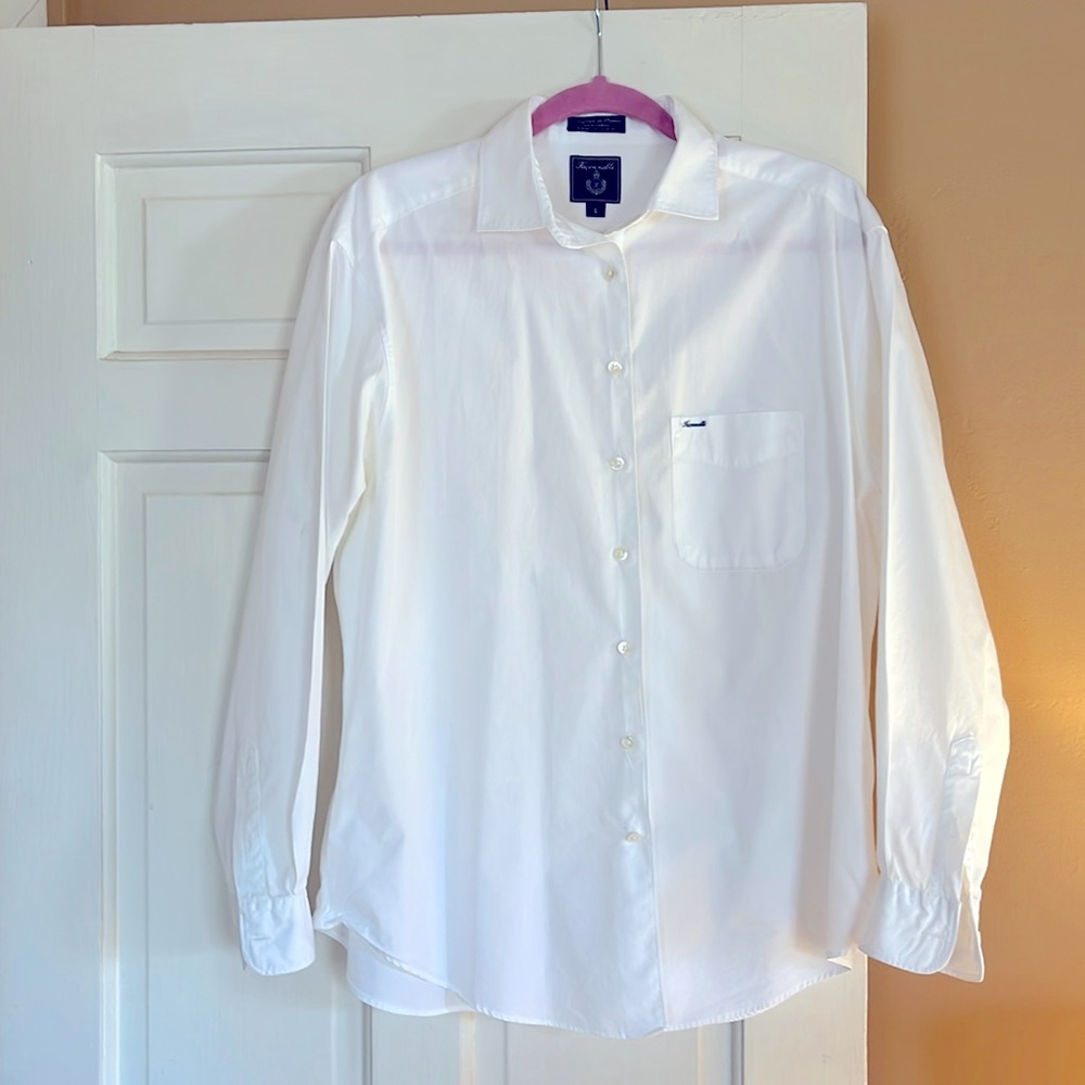 Faconnable crisp white shirt.